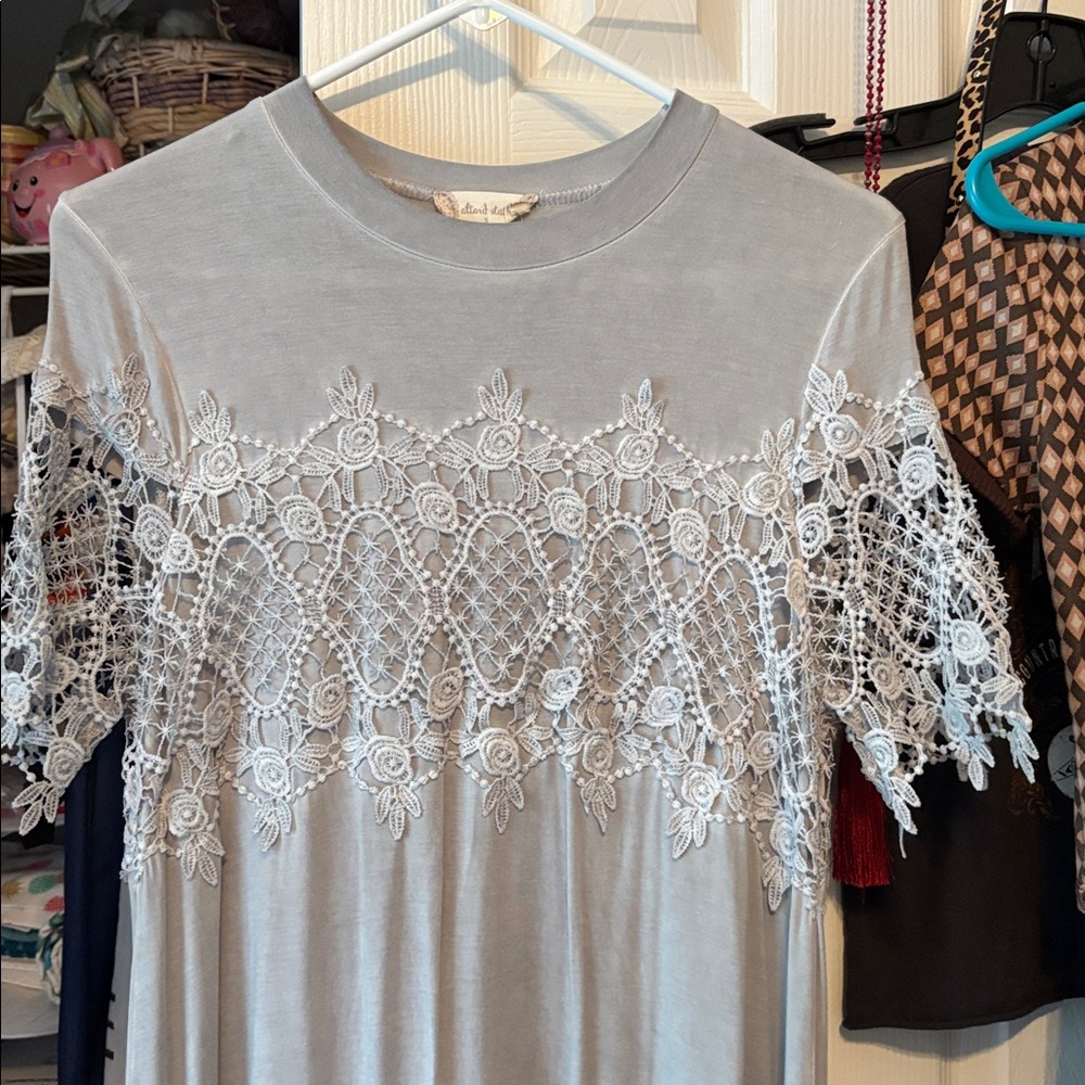 Alter'd State Lace Embellished Tunic dress small